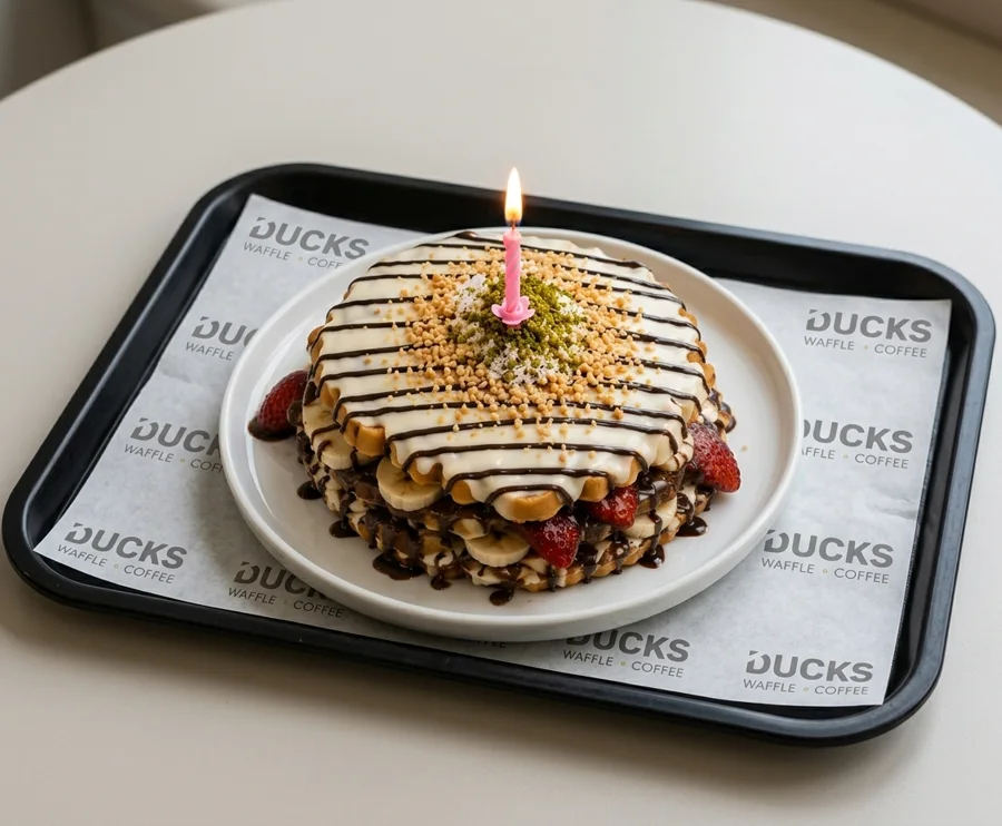 Ducks Birthday Waffle